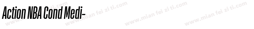 Action NBA Cond Medi字体转换